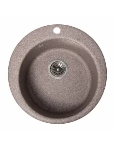 Мийка кухонна кам`яна кругла Romzha Eva Maro 801, 475x475x175 мм - 1