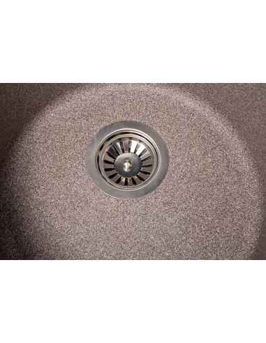 Мийка кухонна кам`яна кругла Romzha Eva Maro 801, 475x475x175 мм - 2