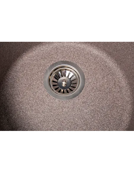 Мийка кухонна кам`яна кругла Romzha Eva Maro 801, 475x475x175 мм - 2