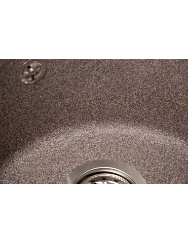 Мийка кухонна кам`яна кругла Romzha Eva Maro 801, 475x475x175 мм - 4