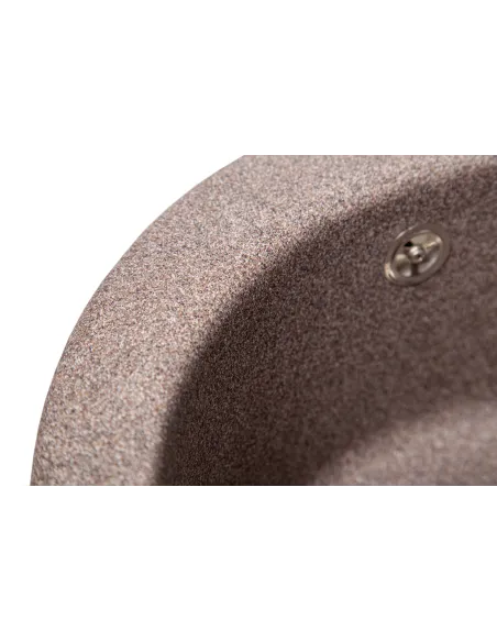 Мийка кухонна кам`яна кругла Romzha Eva Maro 801, 475x475x175 мм - 5