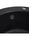 Мийка кухонна кам`яна кругла Romzha Eva Antracit 901, 475x475x175 мм - 3
