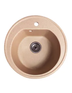 Мийка кухонна кам`яна кругла Romzha Klasicky Piesok 301, 510x510x192 мм - 1
