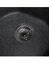 Мийка кухонна кам`яна кругла Romzha Klasicky Grafit 201, 510x510x192 мм - 3