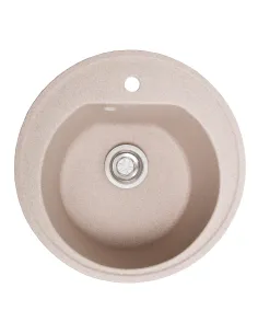 Мийка кухонна кам`яна кругла Romzha Klasicky Bezhvy 401, 510x510x192 мм - 1