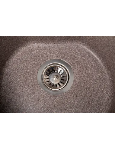 Мийка кухонна кам`яна кругла Romzha Klasicky Maro 801, 510x510x192 мм - 2