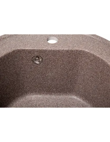 Мийка кухонна кам`яна кругла Romzha Klasicky Maro 801, 510x510x192 мм - 3