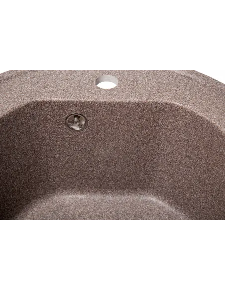 Мийка кухонна кам`яна кругла Romzha Klasicky Maro 801, 510x510x192 мм - 3