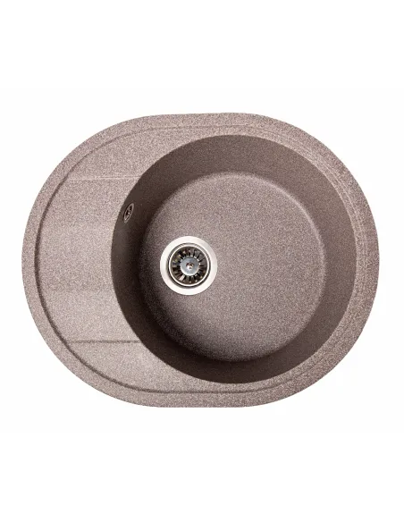 Мийка кухонна кам`яна овальна Romzha Voce Maro 801, 580х470х215 мм - 1