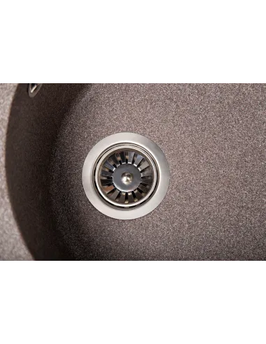 Мийка кухонна кам`яна овальна Romzha Voce Maro 801, 580х470х215 мм - 2