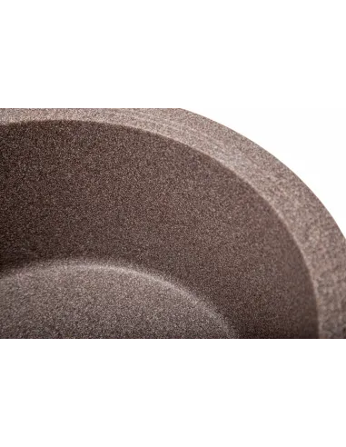 Мийка кухонна кам`яна овальна Romzha Voce Maro 801, 580х470х215 мм - 4