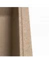 Мийка кухонна кам`яна квадратна Romzha Adiere Piesok 301, 515x416x200 мм - 3