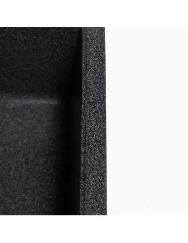 Мийка кухонна кам`яна квадратна Romzha Adiere Grafit 201, 515x416x200 мм - 3