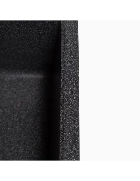 Мийка кухонна кам`яна квадратна Romzha Adiere Grafit 201, 515x416x200 мм - 3