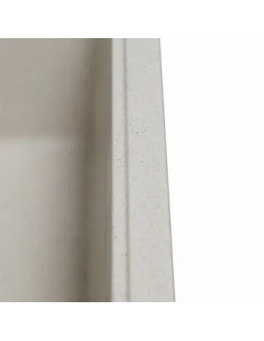 Мойка кухонная каменная квадратная Romzha Adiere Biela 101, 515x416x200 мм - 3