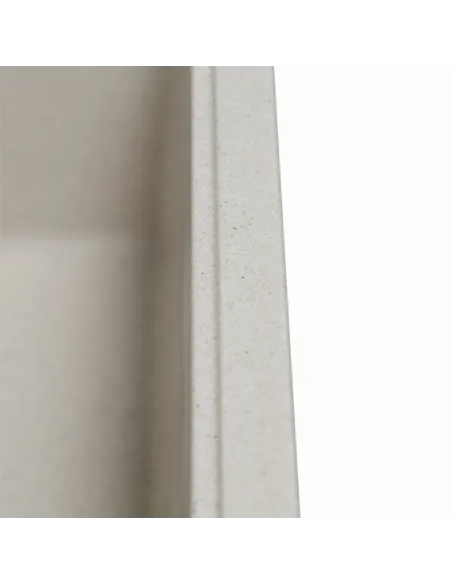 Мойка кухонная каменная квадратная Romzha Adiere Biela 101, 515x416x200 мм - 3