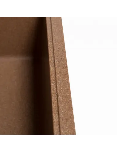 Мойка кухонная каменная квадратная Romzha Adiere Teracotă 701, 515x416x200 мм - 5