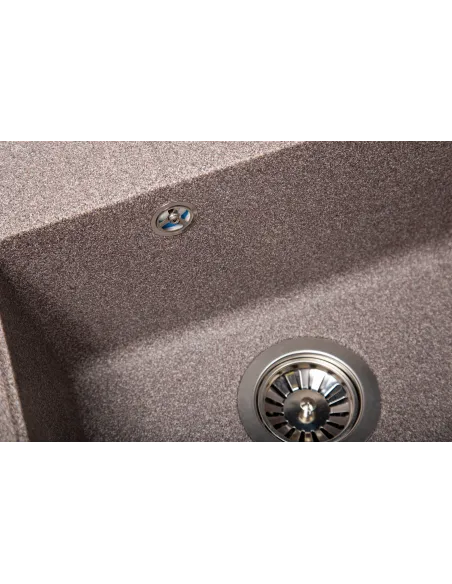 Мойка кухонная каменная квадратная Romzha Adiere Maro 801, 515x416x200 мм - 3