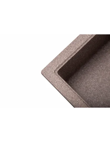 Мойка кухонная каменная квадратная Romzha Adiere Maro 801, 515x416x200 мм - 5