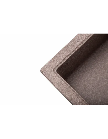 Мойка кухонная каменная квадратная Romzha Adiere Maro 801, 515x416x200 мм - 5