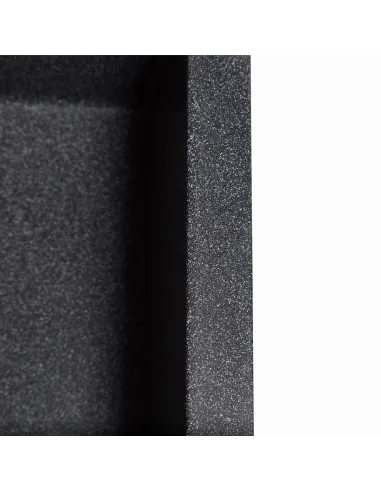 Мийка кухонна кам`яна прямокутна Romzha Quadro Grafit 201, 780x435x185 мм - 5