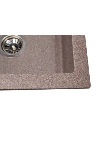 Мийка кухонна кам`яна прямокутна Romzha Quadro Maro 801, 780x435x185 мм - 3