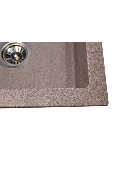 Мийка кухонна кам`яна прямокутна Romzha Quadro Maro 801, 780x435x185 мм - 3