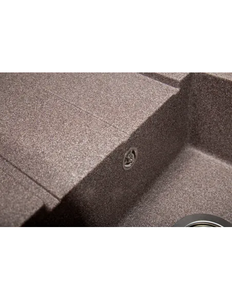 Мийка кухонна кам`яна прямокутна Romzha Quadro Maro 801, 780x435x185 мм - 4