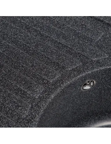 Мийка кухонна кам`яна овальна Romzha Elegancia 77 Grafit 201, 770x500x200 мм - 2