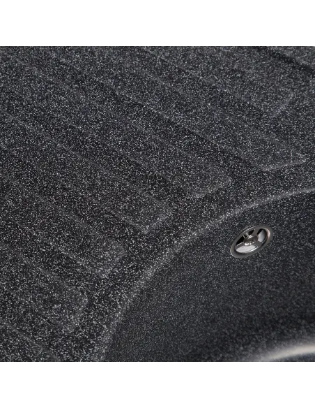 Мийка кухонна кам`яна овальна Romzha Elegancia 77 Grafit 201, 770x500x200 мм - 2