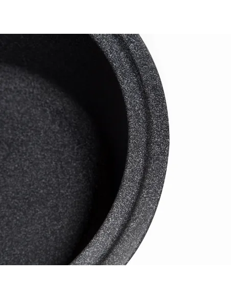 Мийка кухонна кам`яна овальна Romzha Elegancia 77 Grafit 201, 770x500x200 мм - 5