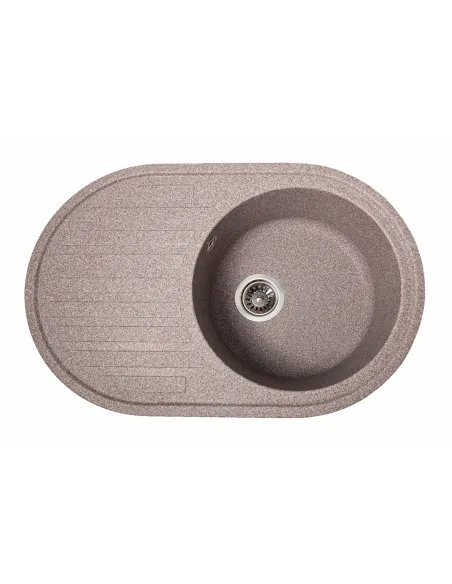 Мийка кухонна кам`яна овальна Romzha Elegancia 77 Maro 801, 770x500x200 мм - 1