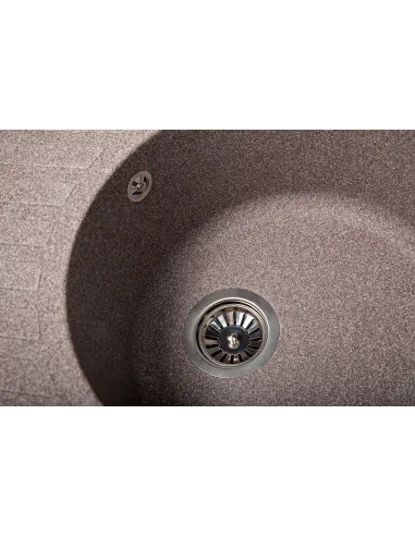 Мийка кухонна кам`яна овальна Romzha Elegancia 77 Maro 801, 770x500x200 мм - 3