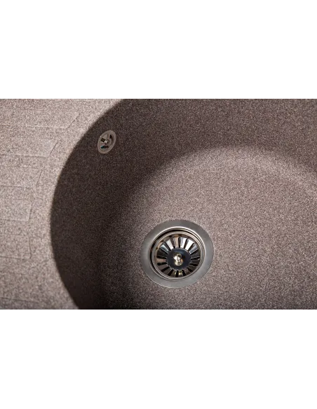 Мийка кухонна кам`яна овальна Romzha Elegancia 77 Maro 801, 770x500x200 мм - 3