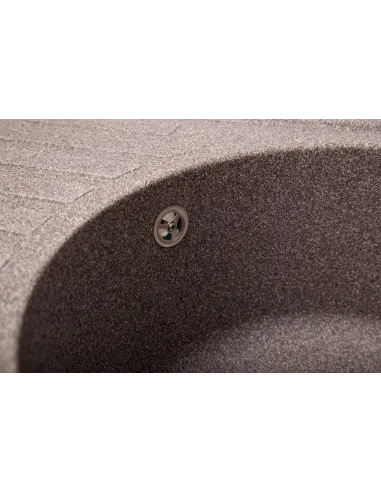 Мийка кухонна кам`яна овальна Romzha Elegancia 77 Maro 801, 770x500x200 мм - 4