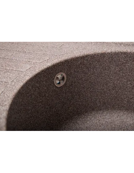 Мийка кухонна кам`яна овальна Romzha Elegancia 77 Maro 801, 770x500x200 мм - 4