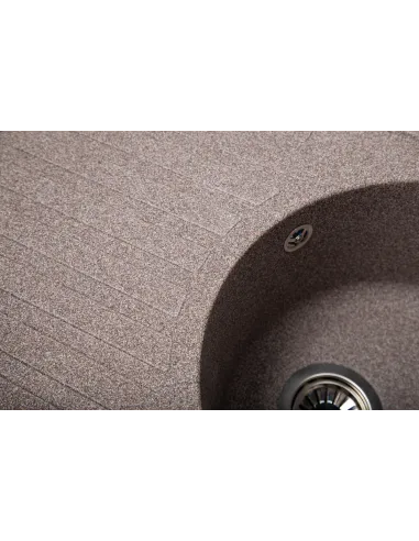 Мийка кухонна кам`яна овальна Romzha Elegancia 77 Maro 801, 770x500x200 мм - 5