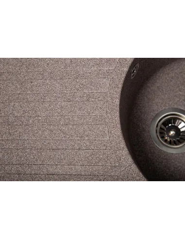 Мийка кухонна кам`яна овальна Romzha Elegancia 77 Maro 801, 770x500x200 мм - 6