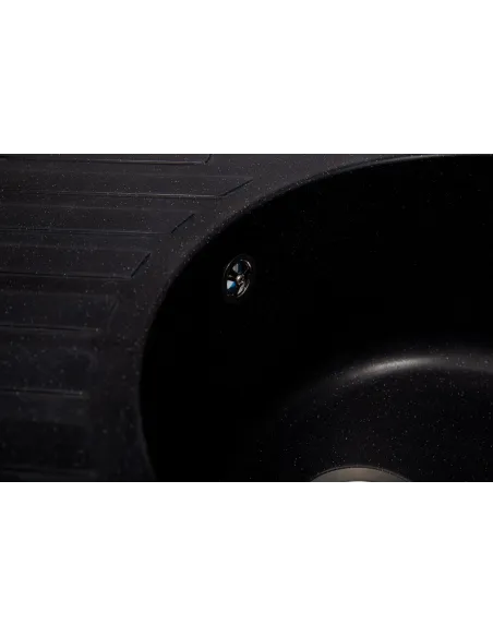 Мийка кухонна кам`яна овальна Romzha Elegancia 77 Antracit 901, 770x500x200 мм - 2