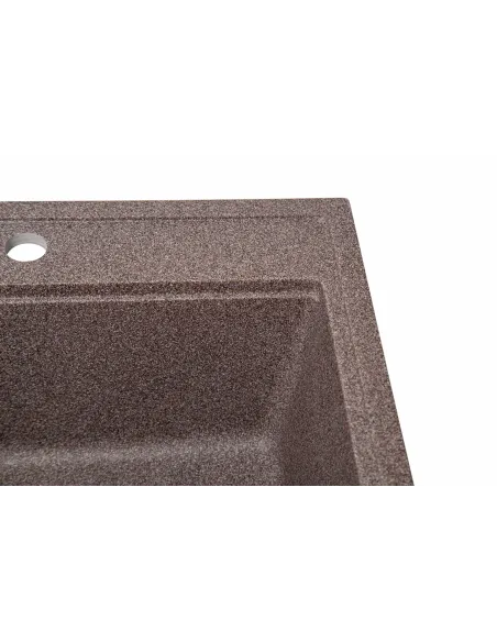 Мойка кухонная каменная квадратная Romzha Pătrat Maro 801, 600x520x200 мм - 4