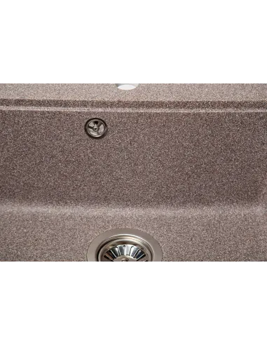 Мойка кухонная каменная квадратная Romzha Pătrat Maro 801, 600x520x200 мм - 6