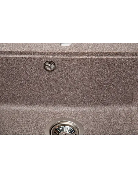 Мойка кухонная каменная квадратная Romzha Pătrat Maro 801, 600x520x200 мм - 6
