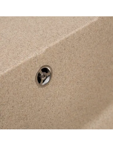 Мийка кухонна кам`яна прямокутна Romzha Cerand Piesok 301, 580x470x200 мм - 4