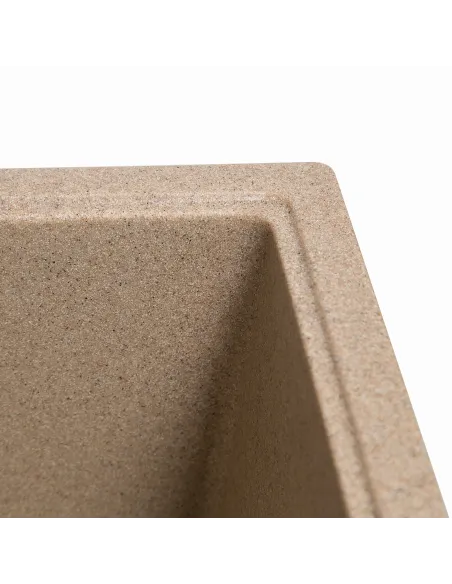 Мийка кухонна кам`яна прямокутна Romzha Cerand Piesok 301, 580x470x200 мм - 5