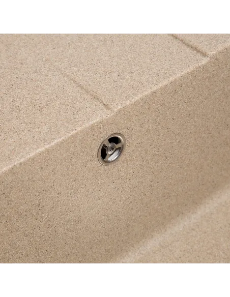 Мийка кухонна кам`яна прямокутна Romzha Cerand Piesok 301, 580x470x200 мм - 6