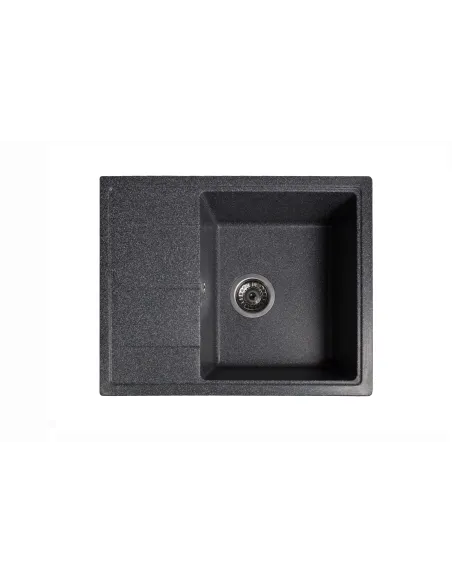 Мойка кухонная каменная прямоугольная Romzha Cerand Grafit 201, 580x470x200 мм - 1