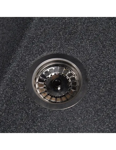 Мойка кухонная каменная прямоугольная Romzha Cerand Grafit 201, 580x470x200 мм - 3