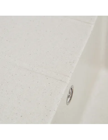 Мойка кухонная каменная прямоугольная Romzha Cerand Biela 101, 580x470x200 мм - 4