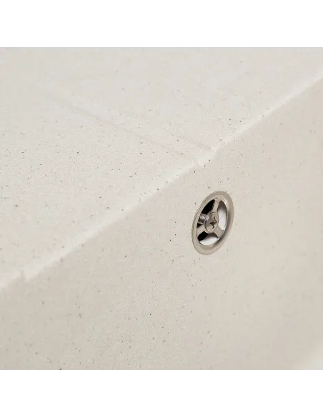 Мойка кухонная каменная прямоугольная Romzha Cerand Biela 101, 580x470x200 мм - 6