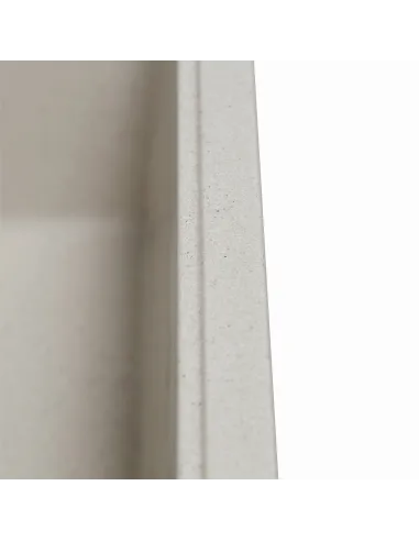 Мойка кухонная каменная прямоугольная Romzha Cerand Biela 101, 580x470x200 мм - 8